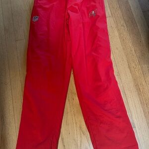 NFL Red Sweatpants & Joggers Tampa Bay Buccaneers red and black track pants